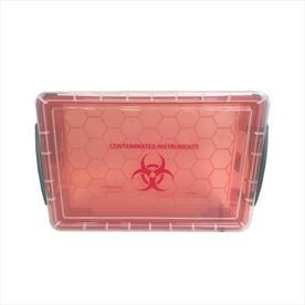 Contaminated Instrument Storage Box Red - Standard