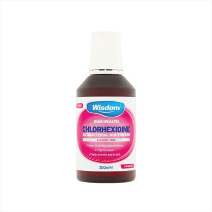 Wisdom 0.20% Chlorhexidine Original Alcohol-Free Mouthwash 6 x 300ml