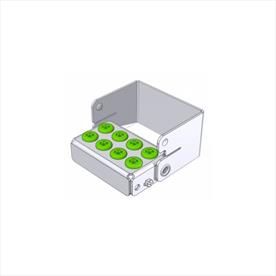 Nichrominox PlugIn Bur Holder 8 Holes - Green