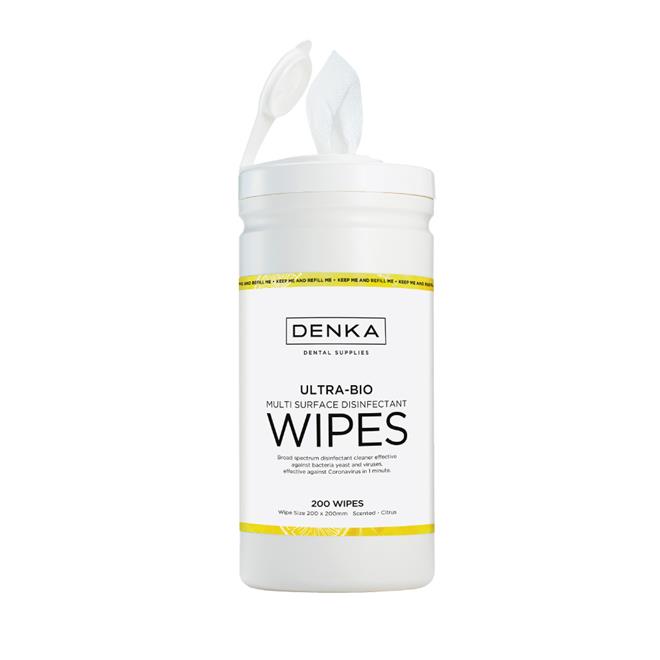 Denka Citrus Wipes Tub x 200