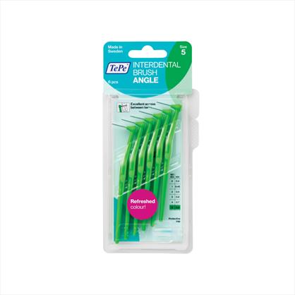 Tepe Interdental Brush Angle - Green x 6