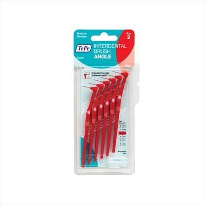 Tepe Interdental Brush Angle - Red x 6